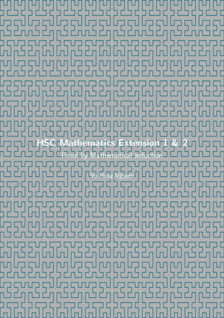 HSC Induction